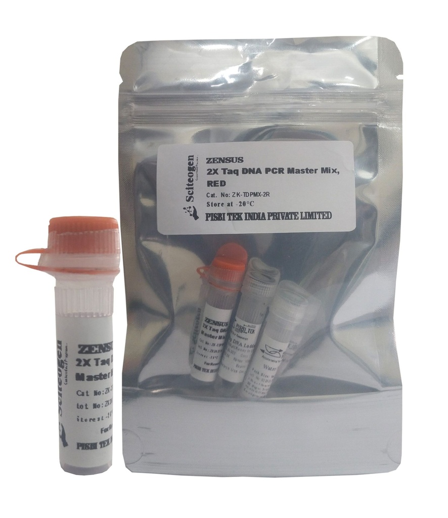 2X Taq DNA PCR Master Mix, RED -ZK-TDPMX-2R