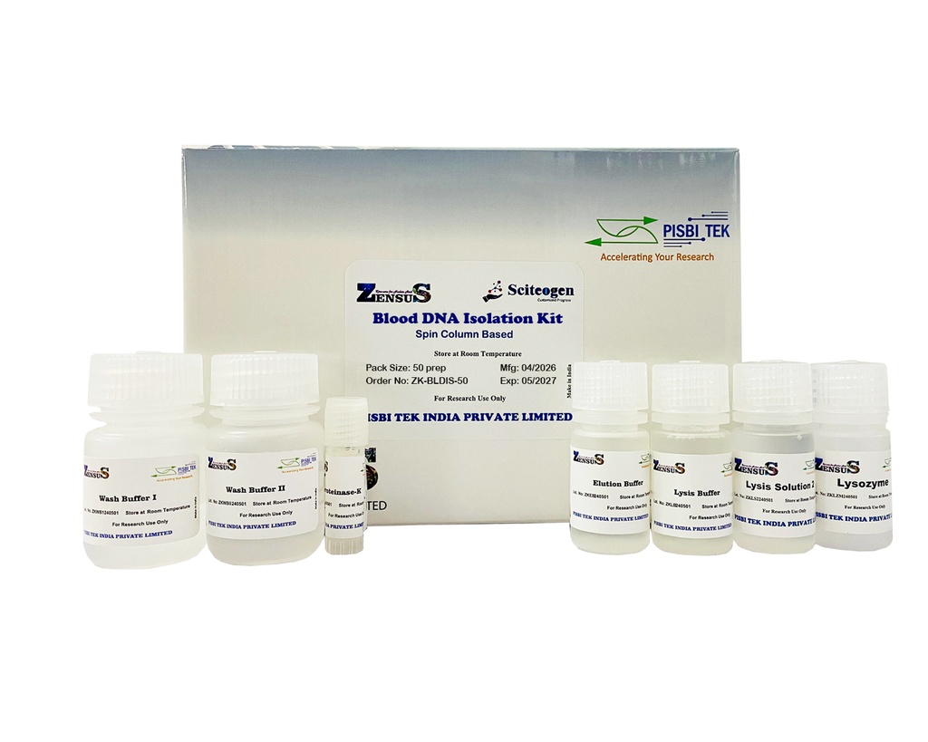 Blood DNA isolation Kit (Spin Column) - ZK-BLDIS-50